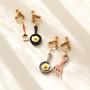 可爱煎锅煎蛋锅铲耳坠
