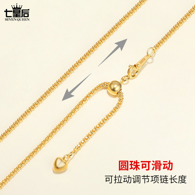 925 sterling silver adjustable bead chain plain silver chain