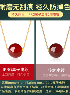 红玉髓925银路路通转运珠