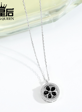 纯银项链森系吊坠生日礼物幸运草