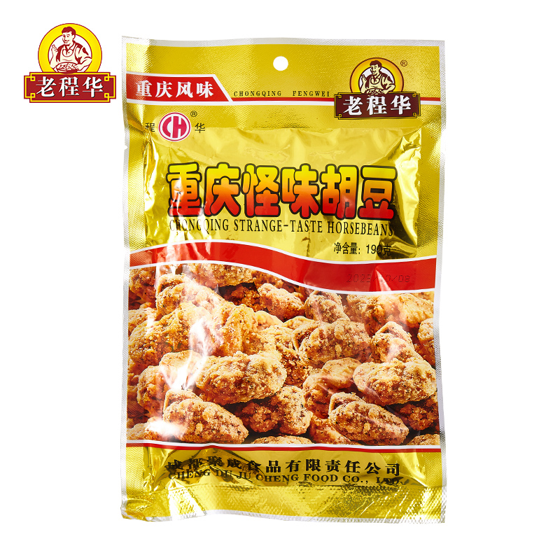 老程华怪味胡豆190g麻辣咸甜重庆特产成都小吃四川小零食休闲出游