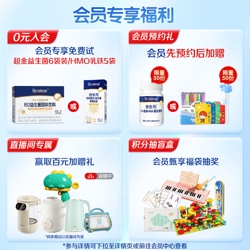 [线下同款]合生元小蓝帽儿童益生菌增强免疫力含婴儿双歧杆菌