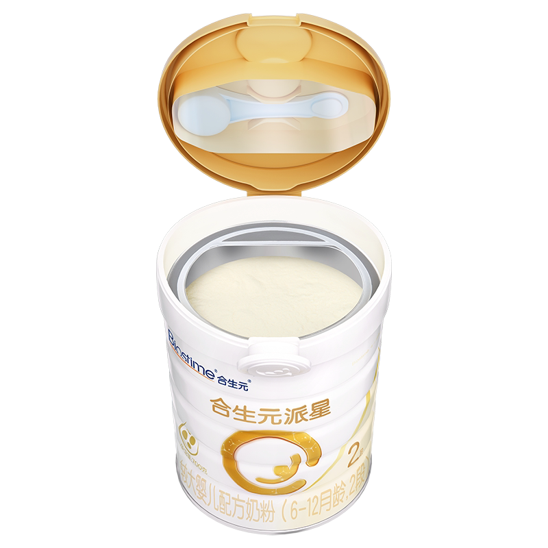 初乳营养|合生元派星新国标较大婴儿配方奶粉2段800g*6罐乳桥蛋白