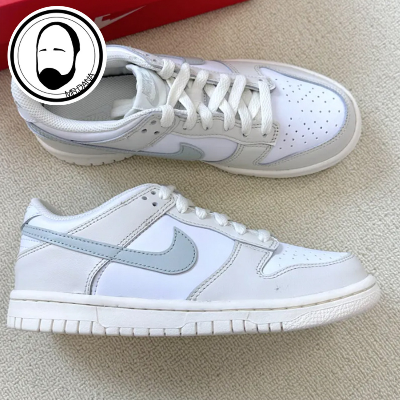 Nike/耐克Dunk Low GS女子大童骨白色休闲运动板鞋FB9109-109,淘宝优惠券,粉丝福利购,淘宝优惠卷