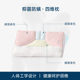 Mousse pillow protects the cervical vertebrae without collapsing or deforming