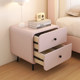Mousse flagship store bedside table home bedroom 2025 new small pink cream style storage cabinet bedside table