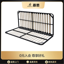 Mousse platoon skeleton foldable bed frame solid wood support frame 1 8 m poplar wood keel frame