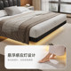 Mousse official leather bed modern simple bed frame suspended bed double bed light luxury puff bed soft bed
