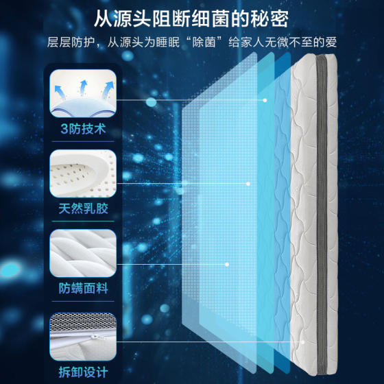 Thai natural 1.8m latex mattress Simmons