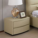 Mousse bedside table leather art Nordic storage two buckets