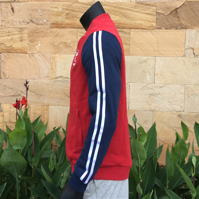 鸿星尔克运动男秋季新款拉链棒球服 网兜运动运动卫衣/套头衫