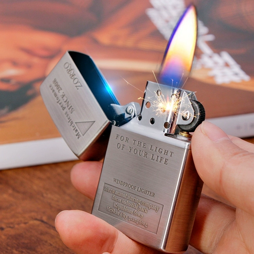 Zorro Kerosene Ligher Information Information Retro Windper -защита от винтажного дизельного топлива Flip Flip настоящий подарок для парня