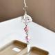 Ins cherry blossom wind chime handmade mobile phone chain beaded pendant camera versatile simple bag pendant lanyard key chain