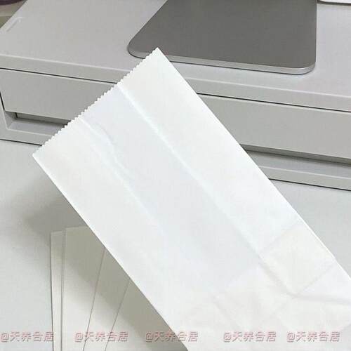 出卡打包材料白色纸袋简约卡卡高颜值包装袋平价礼品袋装饰牛皮纸 - 图2
