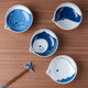 Minoyaki Japanese imported bird beak bowl 2 pieces Japanese high-end ceramic round bowl Dining sauce dish Household tableware