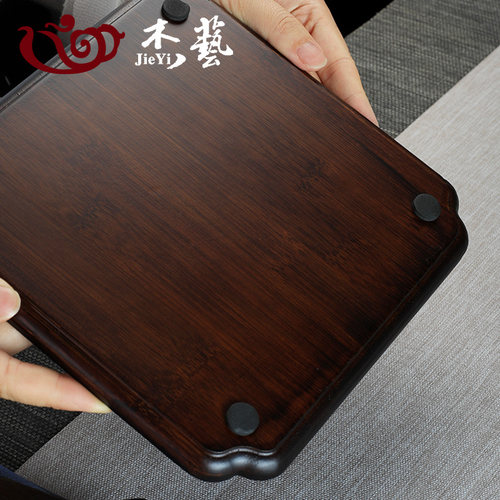 茶盘日式家用客厅茶奉盘长方形竹制小型茶海简易茶托盘茶具干泡台 - 图3