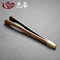 Solid Wood Tea Clip Teaspoon Kongfu Tea With Tea Dao Spare Parts Home Tea Cups Clips Bamboo Tweezers Wash Cup Tea Clips