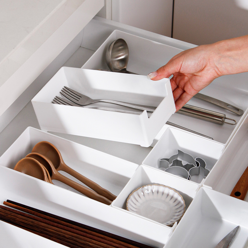 御仕家餐具分隔收纳盒厨房抽屉分格刀叉勺筷子橱柜内置家用整理盒
