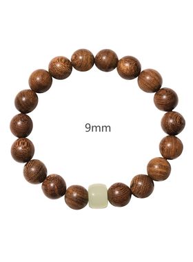 新中式木质佛珠手串木质盘玩手串文玩念珠男女情侣复古手链