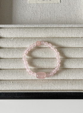 花间｜Ojala原创新中式国风粉水晶手串温柔手链女生礼物