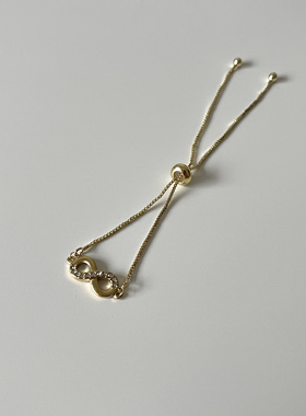 Ojala环形无限流手链简约高级感设计百搭日常通勤饰品