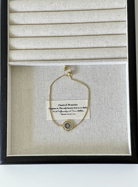 Ojala原创设计恶魔之眼手链时尚简约小众韩系ins风