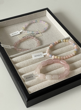 桃花诺｜Ojala原创设计师款天然粉水晶手串新中式手链温柔国风