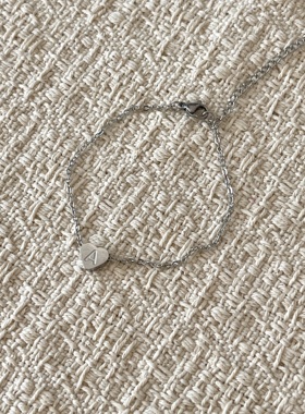 Ojala字母系列定制字母手链项链套装明星同款生日礼物女可调节