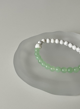 梵树｜Ojala原创设计师款新中式手串白松石手链白色绿色女生礼物