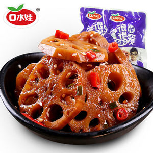 口水娃香辣卤藕片22包