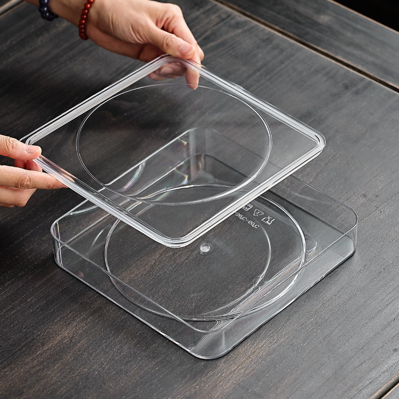 茶饼收纳盒防潮密封亚克力茶叶茶饼盒中式普洱茶透明方形存放神器,淘宝优惠券,粉丝福利购,淘宝优惠卷