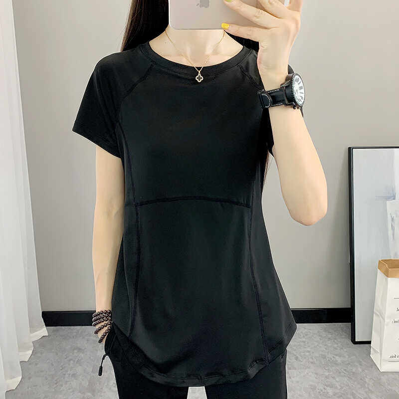 户外速干衣女短袖t恤夏季薄款透气吸汗运动跑步健身瑜伽服上衣服,淘宝优惠券,粉丝福利购,淘宝优惠卷