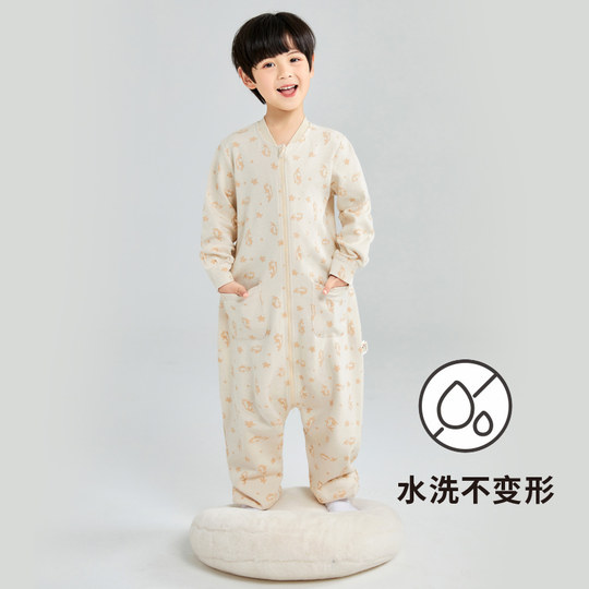 New style of boys one-piece pajamas children's sleeping bag
