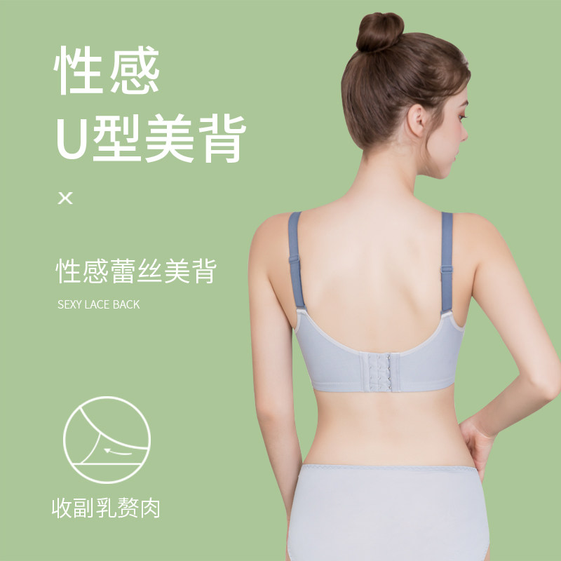 内衣女无钢圈大胸显小文胸罩大码聚拢调整型收副乳防下垂夏季薄款,淘宝优惠券,粉丝福利购,淘宝优惠卷