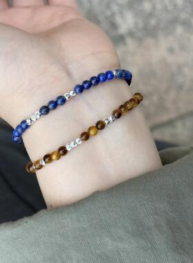 如隐四叶草纯银手链新中式