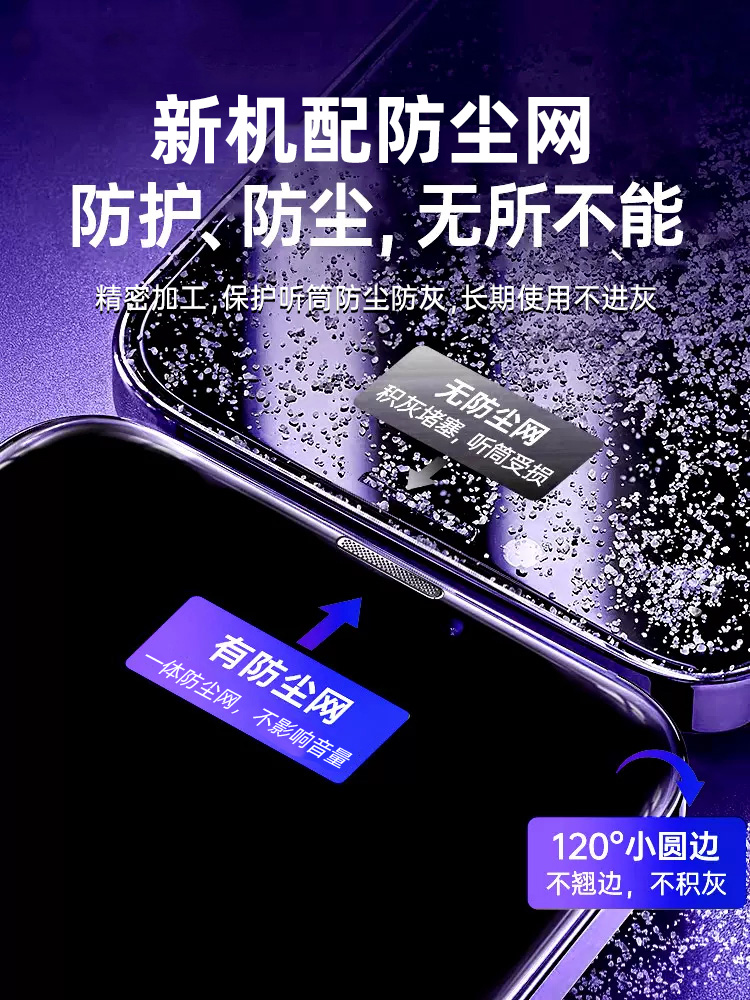 适用苹果14pro/15/13防窥钢化膜iphone14promax手机防窥膜新款12mini全屏11plus防尘x保护xr贴膜xs屏保pormax - 图1