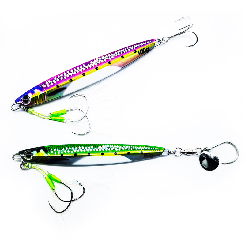 3D夜光鱼鳞UV铁板铅鱼海钓马鲛鲅鱼马友炮弹鱼带亮片三本钩路亚饵,淘宝优惠券,粉丝福利购,淘宝优惠卷