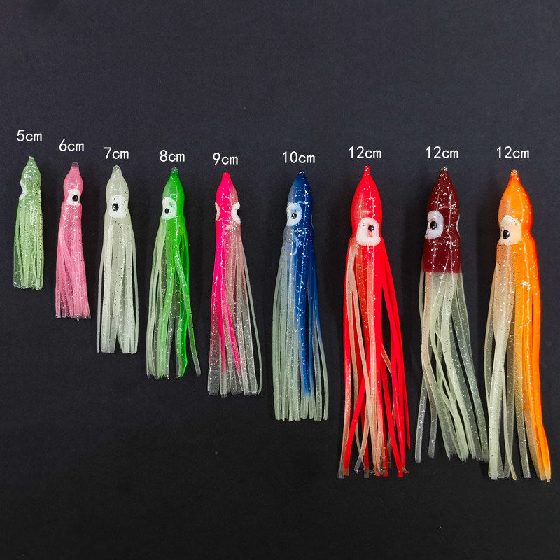 CXZHI夜光鱿鱼假饵路亚饵软饵章鱼头炎月铁板饵8cm9cm12cm仿真饵,淘宝优惠券,粉丝福利购,淘宝优惠卷