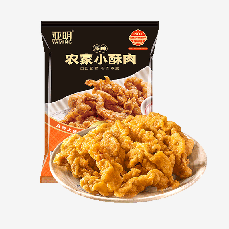 亚明农家小酥肉空气炸锅半成品食材海底捞同款小吃油炸食品4袋-图3