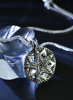 钛钢暗黑风潮男不掉色项链毛衣链