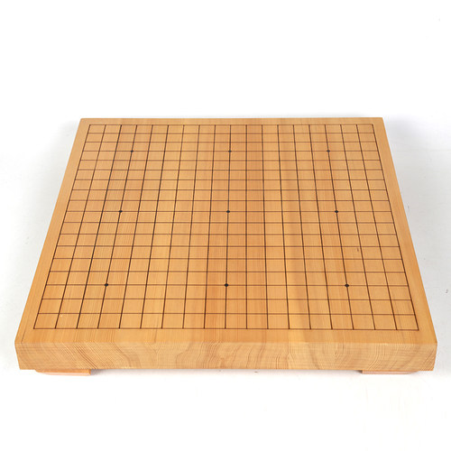 围棋套装 4cm新榧木实木拼木刻线围棋盘搭配枣木围棋罐云字牌云子 - 图1