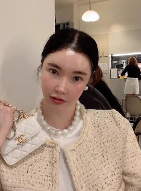 韩国东大门短款仿珍珠项链 时尚夸张巴洛克异形珠颈链choker饰品