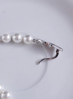 复古贝壳珠长款毛衣链