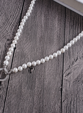 正圆贝壳珍珠长款项链