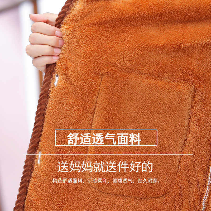 千丝鹿妈妈加绒加厚中老年女装棉服 千丝鹿中老年女装