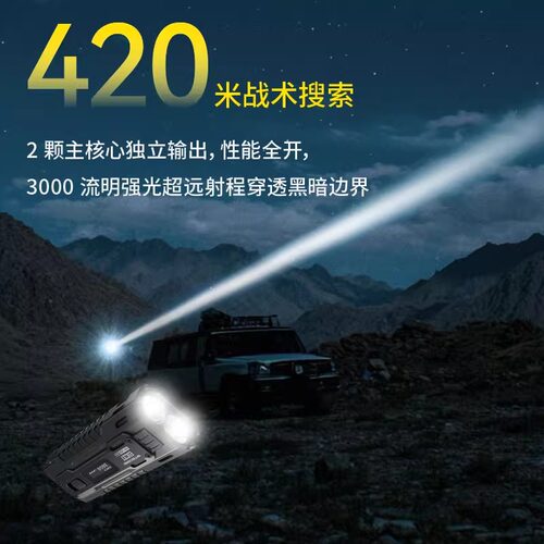 NITECORE奈特科尔EDC37战术手电筒强光充电超亮远射防身2025新款 - 图1