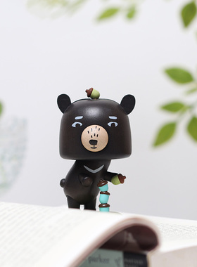 森活木趣恐龙弹簧车载摇头中控实木摆件创意可爱解压装饰治愈礼物