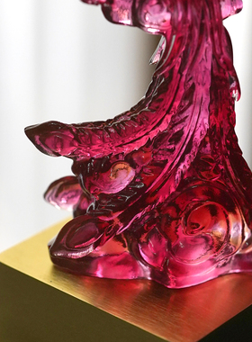 2026马年吉祥物琉璃凤舞九天摆件