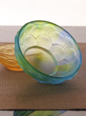 珍悦古法琉璃莲花供水杯供碗