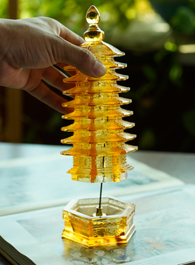 珍悦琉璃文昌塔可装藏可点线香